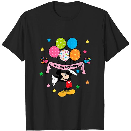 It's My Birthday Cartoon #Mickey Mouse Unisex T Shirt Kid Shirt
