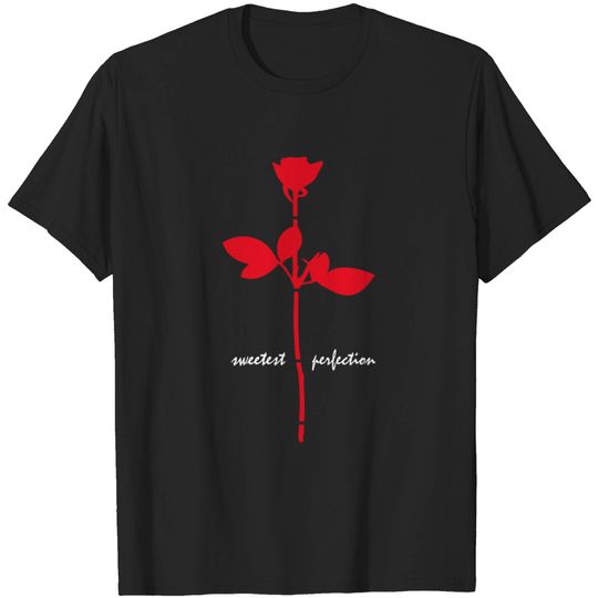 SWEETEST PERFECTION - Red And White Design T-Shirt