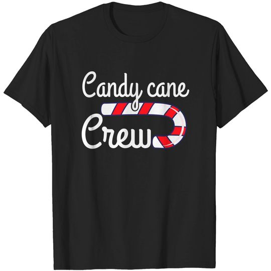 Christmas Candy Cane Crew Family Xmas Matching T-Shirt