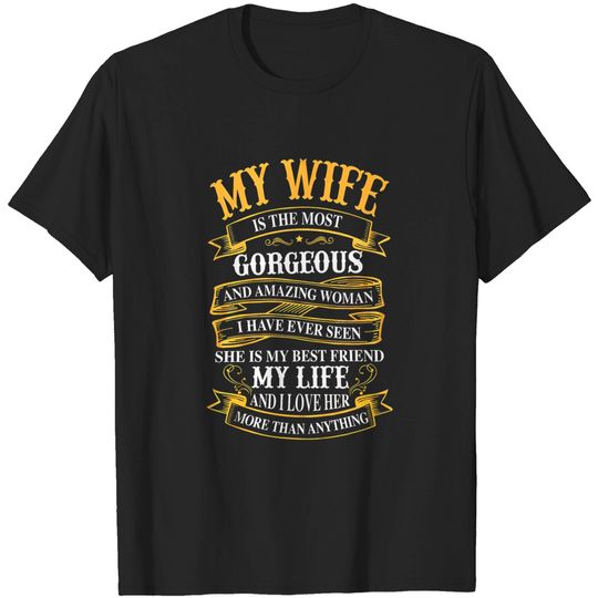 Wife Hustband I Love Her More Than Anything Shirt