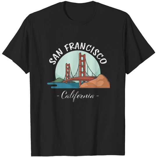 San Francisco Golden Gate California Golden Gate Bridge Souvenir T-Shirt