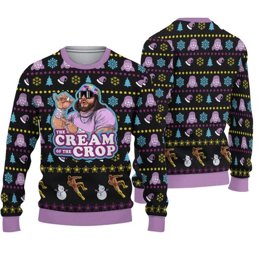 Macho Man Randy Savage Ugly Sweater,  Xmas Sweater 3D Sweater