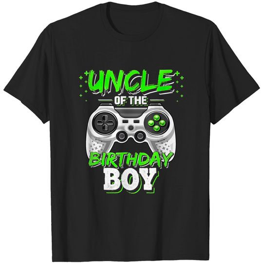 Uncle of the Birthday Boy Matching Video Game Birthday Gift T-Shirt
