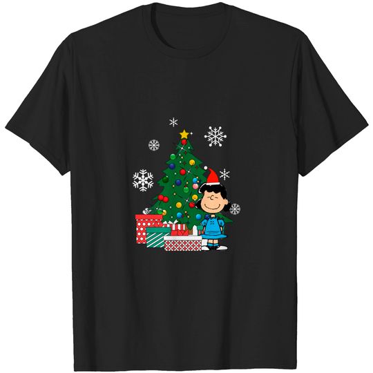 Lucy Van Pelt Around The Christmas Tree - Lucy Van Pelt - T-Shirt