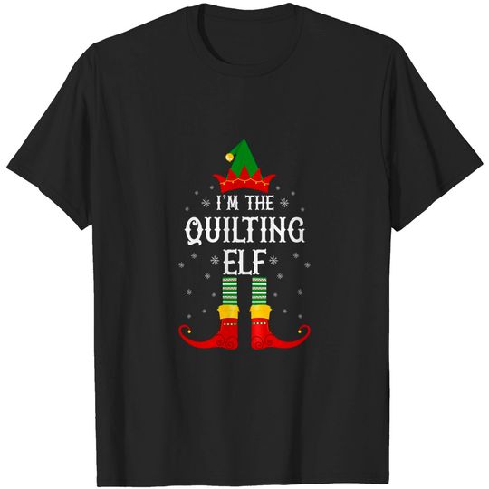 I'm the Quilting Elf Family Group Christmas T-Shirt