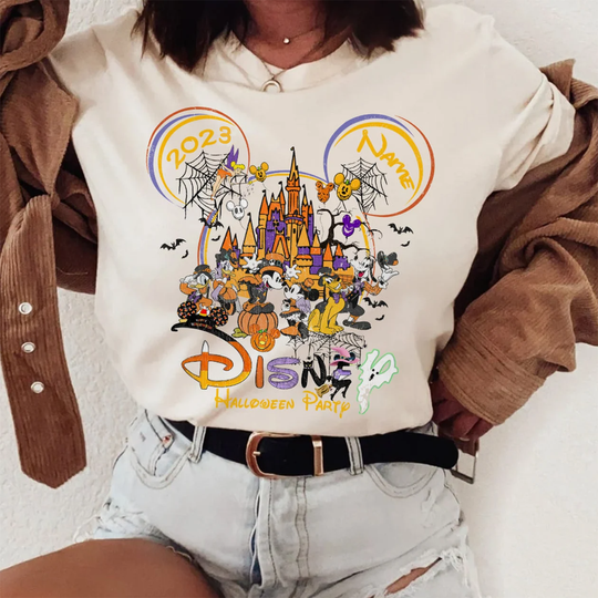 Personalized Disney Halloween Party Shirt
