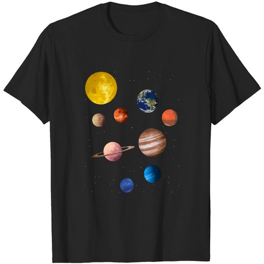Solar System Planets Astronomy Universe Galaxy Space - Solar System - T-Shirt