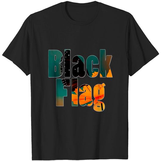 Black Flag American Rock Band Colorful T-Shirt