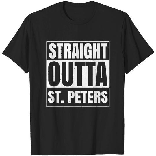 Straight Outta St. Peters Missouri City Parody Grunge T Shirt