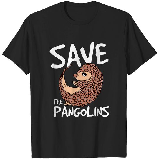 Save The Pangolins Endangered Animal Protecting T-Shirt