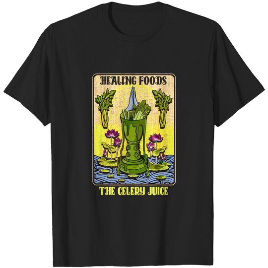 Celery Juice Tarot Card Inspired Juice Related T-Shirt