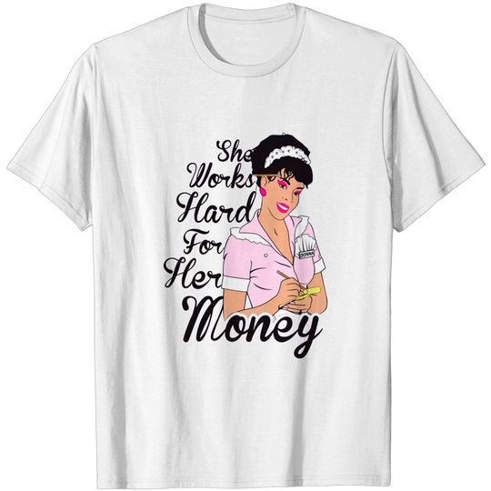 Donna Summer She Works Hard For Her Money Queen Of Disco Music Singer Unofficial Womens T-Shirt