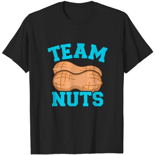 Gender reveal team nuts boy matching family baby party T-Shirt