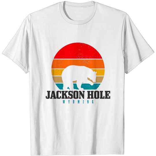 Wyoming Grizzly Bear Vintage Jackson Hole T-Shirt