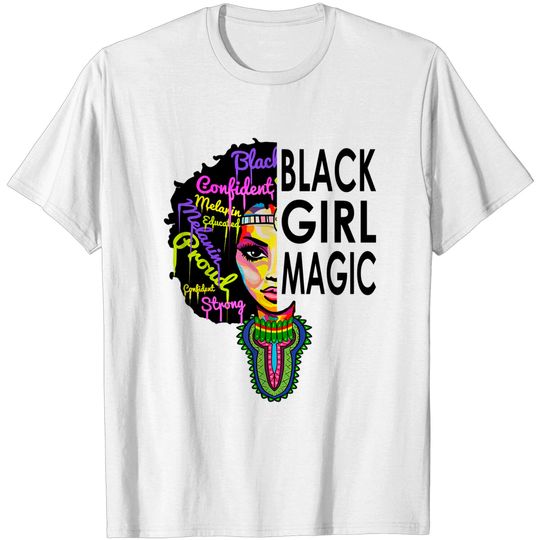 Black Girl Magic t Shirt African Dashiki Outfit Pride Month T-Shirt