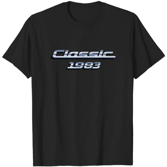 Gift for 40 Year Old: Vintage Classic Car 1983 40th Birthday T-Shirt