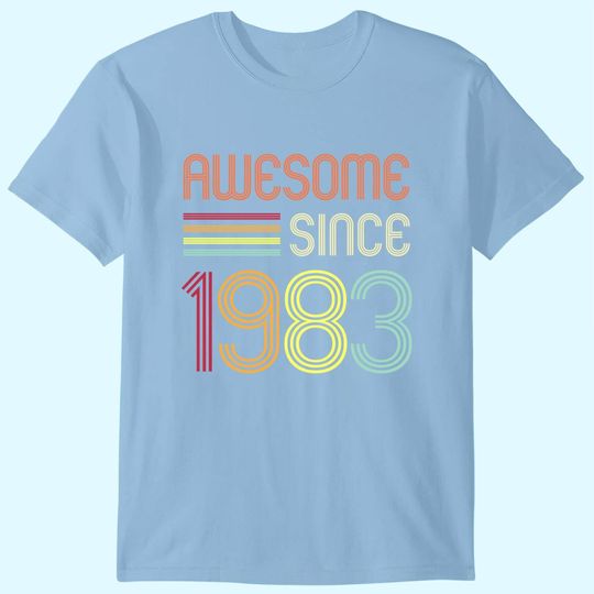 Awesome Since 1983 40th Birthday Retro T-Shirt
