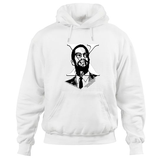 Old Glory Malcolm X More Light Quote Hoodie