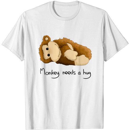 Monkey needs a hug - Black Mirror - T-Shirt