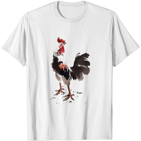 Rooster Stare - Rooster - T-Shirt