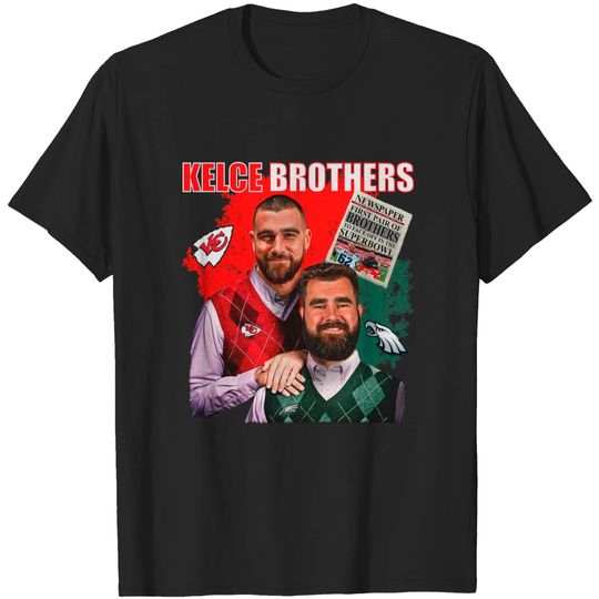 Kelce Brothers Graphic Tee, Kelce Brother Shirt