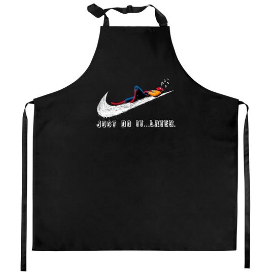 Spider-Man Just Do It Later Kitchen Aprons