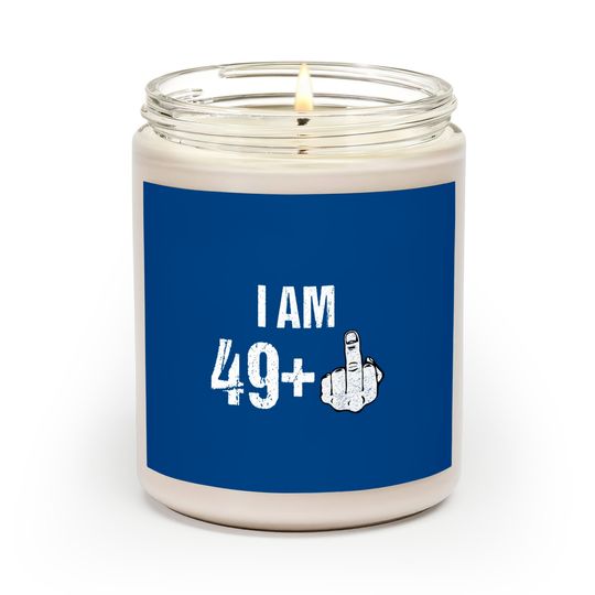 Cartoon Middle Finger Scented Candles Vintage 1969 50th Birthday I Am 49 Plus Middle Finger