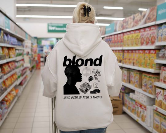 Blond Frank Ocean Hoodie, Oversized Album Sweatshirt