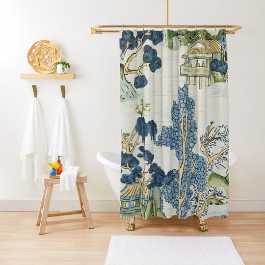 Chinoiserie classic Shower Curtain