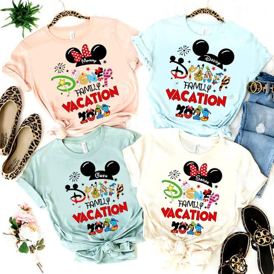 Personalized Disney Family Vacation 2023 Shirt