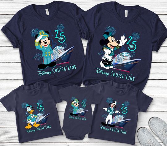 Disney Cruise line 25th anniversary shirt