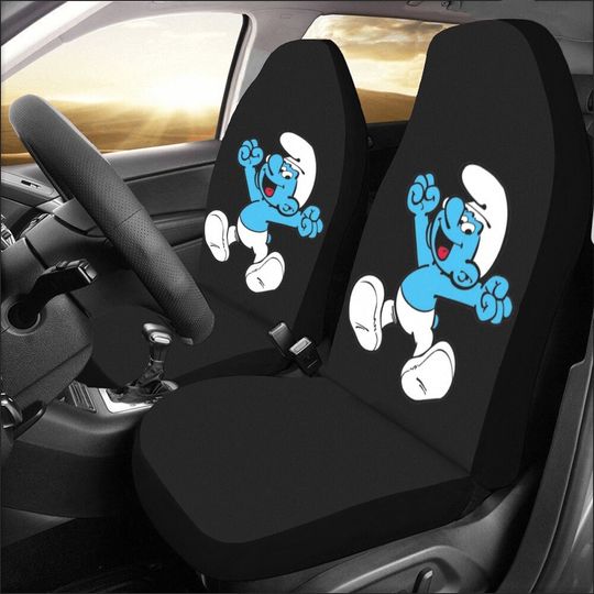 Smurf Car Seat Cover Travelling Gifts For Her Him
