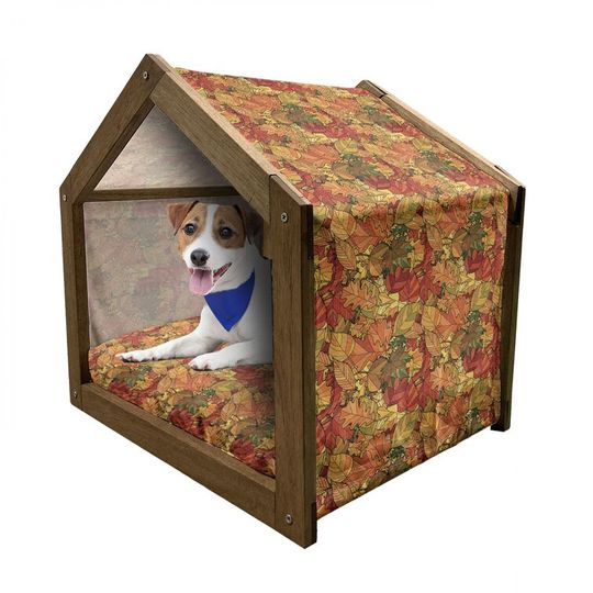 Red Wood Dog House