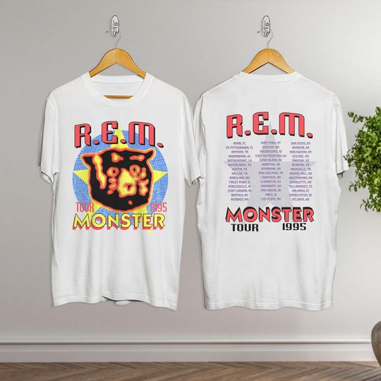 Vintage 1995 REM Monster Tour T-Shirt, Rem T-Shirt, Rem Tour 1995 T-Shirt