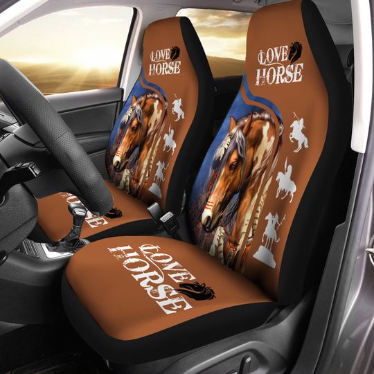 Horse Lover Horse Animal Universal Fit Car Seat Covers