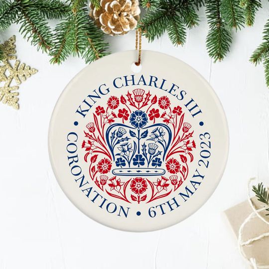 The Coronation 2023 Official Emblem Ornament - King Charles III Coronation Ornaments