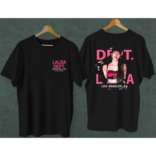 Lalisa Dept Born Pink World Tour Shirt, Black Pink 2023 Tour Shirt, Born Pink World Tour 2023 Tee, Lalisa Merch