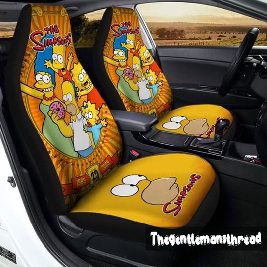 The Simpson Family  Car Seat Cover