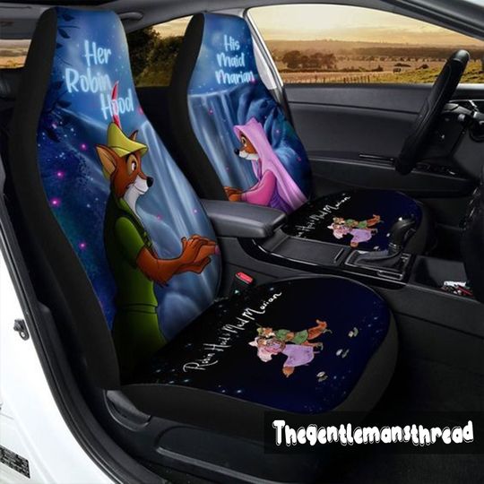 Robin Hood And Maid Marian Car Seat Cover