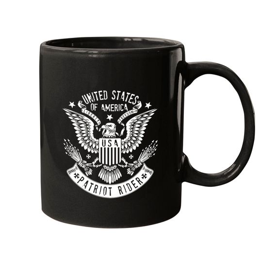 Patriot Rider United States of America Mugs