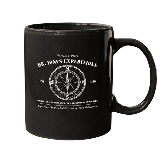 Dr. Jones Expeditions Mugs, Movie Lover Gift, Archeology Mugs