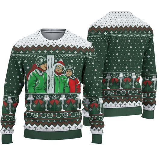 A Christmas Story Ugly Sweater, I Triple Dog Dare You A Christmas Story Christmas 3D Sweater