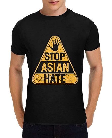 Stop Hate Asian Unisex T Shirt Anti Asian Racism Raised Fist