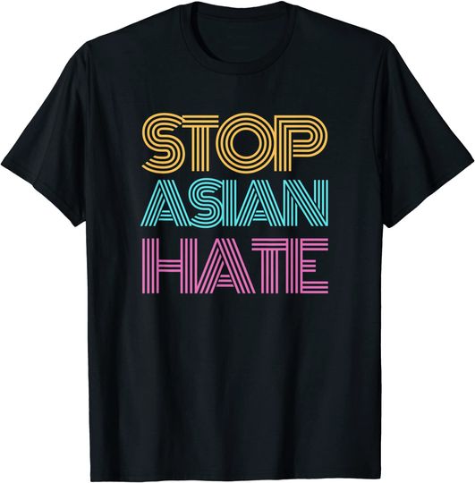 Stop Hate Asian Men's T Shirt Retro