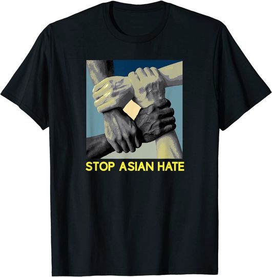 Stop Hate Asian Men's T Shirt Racism Against Asian American