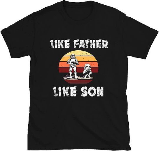 Best Dad in The Galaxy Mens T Shirt Like Father Like Son