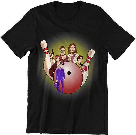 The Big Lebowski Dude Let's Go Bowling Unisex Tshirt