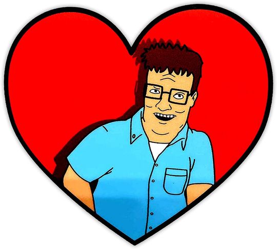 King of The Hill Hank Hill Approaching You with Romantic Intent Sticker 2"
