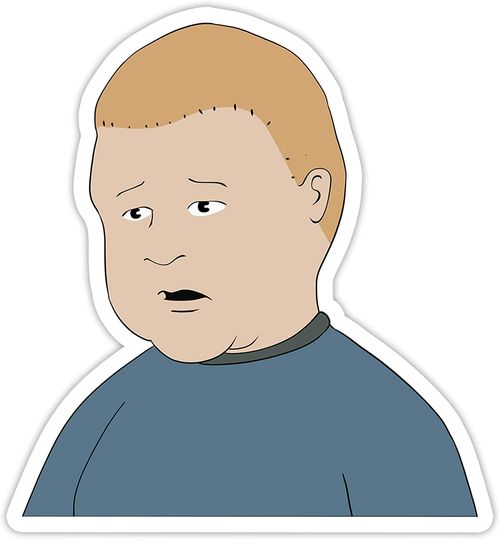 King of The Hill Bobby Hill I’m A Little Worried About Being A Slut Sticker 3"