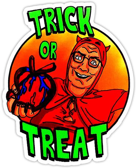 King of The Hill Trick Or Treat Halloween Sticker 2"